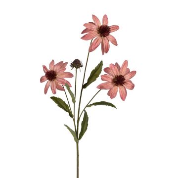 Dekozweig Sonnenhut VANDINIA, koralle, 70cm