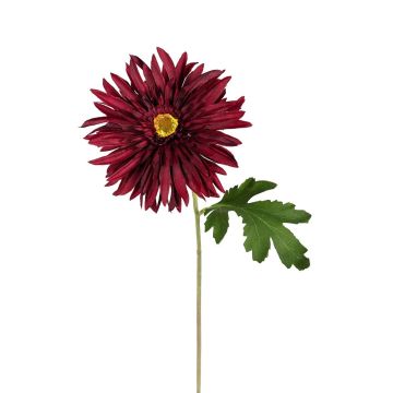 Künstliche Blume Gerbera YAMIRA, burgunderrot, 60cm Künstliche Blume Gerbera YAMIRA, burgunderrot, 60cm