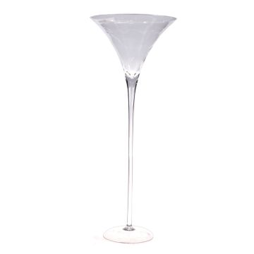 Große Cocktailschale SACHA AIR, Standfuß, Glas, klar, 90cm, Ø35cm Große Cocktailschale SACHA AIR, Standfuß, Glas, klar, 90cm, Ø35cm