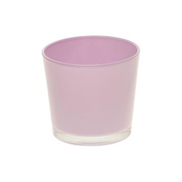Pflanztopf ALENA, Glas, lila, 12,5cm, Ø13,3cm Pflanztopf ALENA, Glas, lila, 12,5cm, Ø13,3cm
