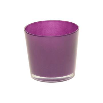 Pflanztopf ALENA, Glas, dunkellila, 12,5cm, Ø13,3cm Pflanztopf ALENA, Glas, dunkellila, 12,5cm, Ø13,3cm