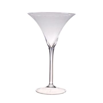 Große Cocktailschale SACHA AIR, Standfuß, Glas, klar, 40cm, Ø25cm Große Cocktailschale SACHA AIR, Standfuß, Glas, klar, 40cm, Ø25cm