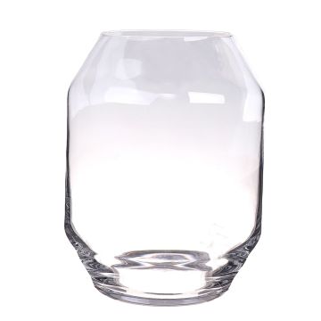 Große Glas Blumenvase LEVIANO, klar, 25cm, Ø20cm