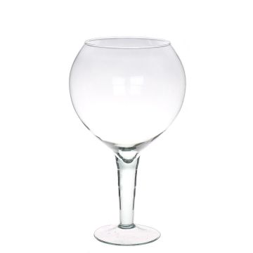 XXL Gin Tonic Deko Glas DANSON auf Fuß, klar, 33cm, Ø19cm XXL Gin Tonic Deko Glas DANSON auf Fuß, klar, 33cm, Ø19cm