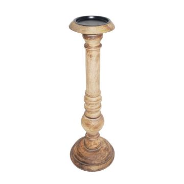 Mangoholz Kerzenständer RICCARDO, braun, 40cm, Ø12,5cm Mangoholz Kerzenständer RICCARDO, braun, 40cm, Ø12,5cm