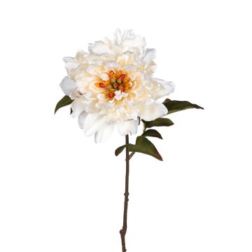 Textilblume Pfingstrose ABIENAS, creme, 60cm