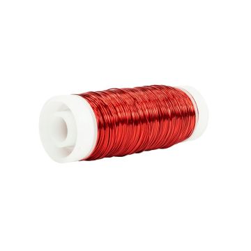 Floristendraht UTINA, rot, 50g, 60m, Ø0,3mm