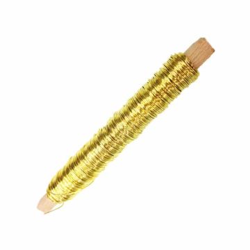 Starker Dekolackdraht ZELMA, gold, 100g, 50m, Ø0,5mm