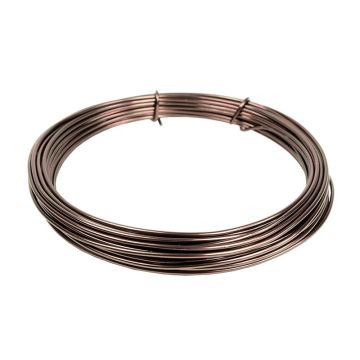 Aluminiumdraht TANEA, braun lackiert, 12m, Ø2mm