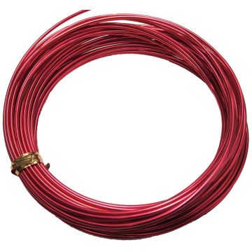 Aluminiumdraht TANEA, rot lackiert, 12m, Ø2mm