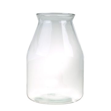 Deko Flasche JONITA, Eco Glas klar, 35cm, Ø24cm