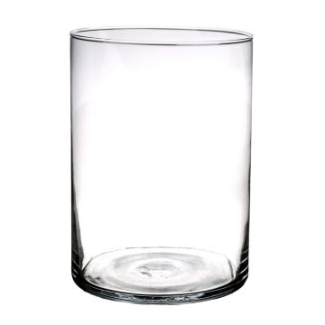 Blumenvase SANYA AIR, Glas, Zylinder, transparent, 25cm, Ø18cm