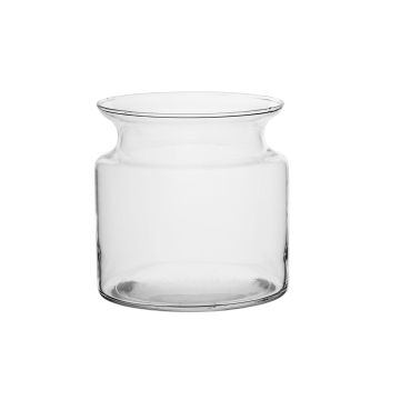 Glas Kerzenhalter HANNA AIR, klar, 15cm, Ø15cm Glas Kerzenhalter HANNA AIR, klar, 15cm, Ø15cm