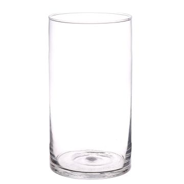 Blumenvase SANYA AIR, Glas, Zylinder, transparent, 29cm, Ø15,5cm