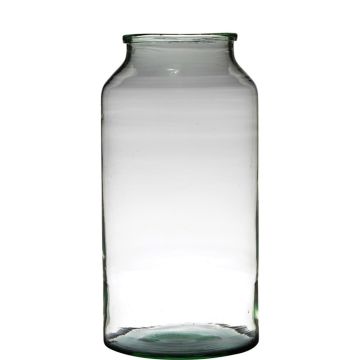 Recyceltes Glas für Kerzen QUINN EARTH, klar-grün, 42,5cm, Ø22,6cm Recyceltes Glas für Kerzen QUINN EARTH, klar-grün, 42,5cm, Ø22,6cm