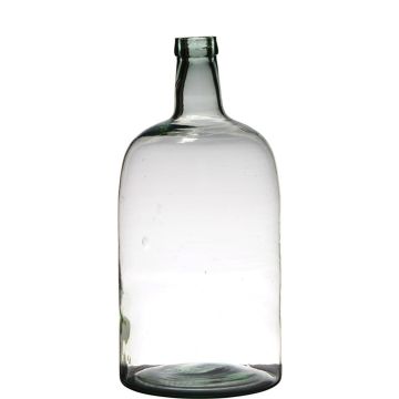 Deko Flasche NIRAN, Glas, recycelt, klar-grün, 40cm, Ø19cm Deko Flasche NIRAN, Glas, recycelt, klar-grün, 40cm, Ø19cm