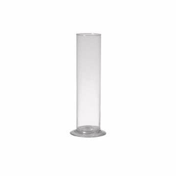 Vase für Einzelblumen ABIRAMY aus Glas, Standfuß, klar 25cm, Ø6cm Vase für Einzelblumen ABIRAMY aus Glas, Standfuß, klar 25cm, Ø6cm