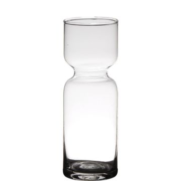 Blumenvase ANONG, Glas, transparent, 20cm, Ø7cm