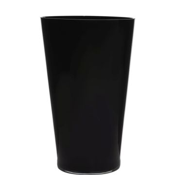Blumen Vase konisch ANNA EARTH aus Glas, schwarz, 40cm, Ø25cm Blumen Vase konisch ANNA EARTH aus Glas, schwarz, 40cm, Ø25cm