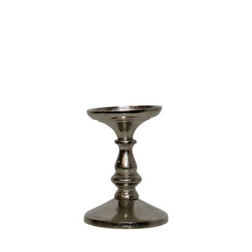 Aluminium Kerzenständer GIMANA, silber, 12cm, Ø9cm Aluminium Kerzenständer GIMANA, silber, 12cm, Ø9cm
