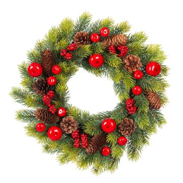 Kunst Weihnachtskranz HANKA, Zapfen, Früchte, Ø35cm Kunst Weihnachtskranz HANKA, Zapfen, Früchte, Ø35cm