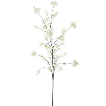 Deko Zweig Zierpfirsich NAFAELA mit Blüten, weiß, 195cm