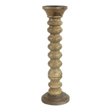 Kerzenleuchter SERAPHINE aus Mangoholz, braun, 40cm, Ø12,5cm Kerzenleuchter SERAPHINE aus Mangoholz, braun, 40cm, Ø12,5cm