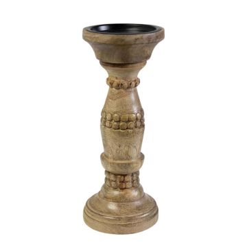 Kerzenständer BRANTLEY aus Mangoholz, braun, 25cm, Ø7,5cm Kerzenständer BRANTLEY aus Mangoholz, braun, 25cm, Ø7,5cm