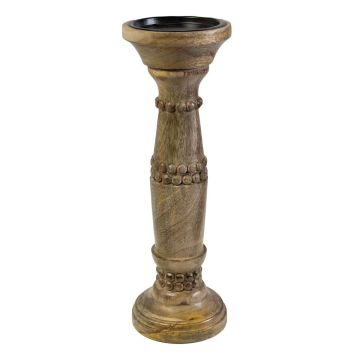 Kerzenständer BRANTLEY aus Mangoholz, braun, 30cm, Ø7,5cm Kerzenständer BRANTLEY aus Mangoholz, braun, 30cm, Ø7,5cm