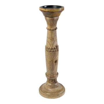 Kerzenständer BRANTLEY aus Mangoholz, braun, 40cm, Ø10cm Kerzenständer BRANTLEY aus Mangoholz, braun, 40cm, Ø10cm