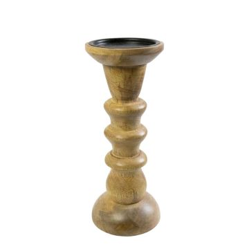 Mangoholz Kerzenleuchter COSTANTINO, braun, 25cm, Ø10cm Mangoholz Kerzenleuchter COSTANTINO, braun, 25cm, Ø10cm