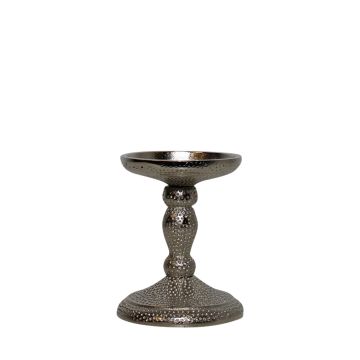 Kerzenleuchter ELIZABELLE aus Aluminium, gehämmert, silber, 12,5cm, Ø9,5cm Kerzenleuchter ELIZABELLE aus Aluminium, gehämmert, silber, 12,5cm, Ø9,5cm