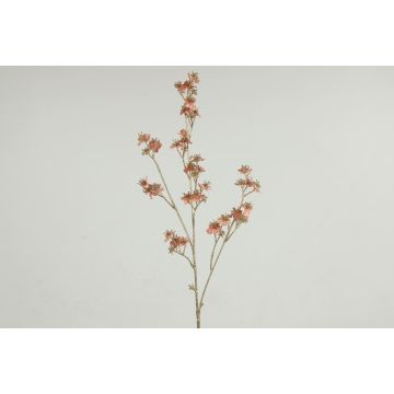 Kunst Birnenblütenzweig TERVINA mit Blüten, lachs-gold, 85cm