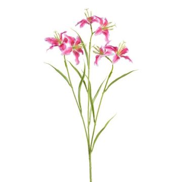 Kunstzweig Lilie PLOMIX, pink-weiß, 65cm, Ø8cm