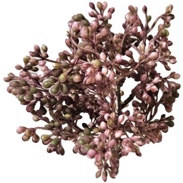 Deko Zweig Schneeball MARMYN mit Beeren, hellviolett, 35cm