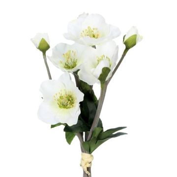 Kunst Christrosen Bund TRUNDE, weiß, 35cm Kunst Christrosen Bund TRUNDE, weiß, 35cm