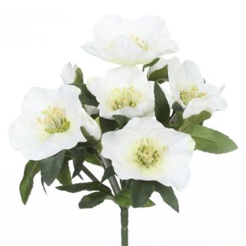 Plastikblume Christrose TRUNDE, Steckstab, weiß, 25cm Plastikblume Christrose TRUNDE, Steckstab, weiß, 25cm