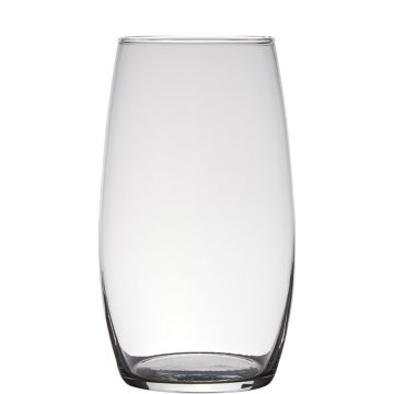 Blumen Glas Vase NATTIDA, klar, 25cm, Ø14cm