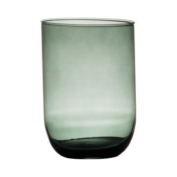 Glas Vase MARISA, grau-klar, 20cm, Ø14cm Glas Vase MARISA, grau-klar, 20cm, Ø14cm