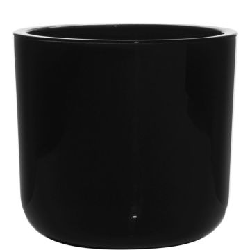 Glaswindlicht NICK, schwarz, 13cm, Ø14cm Glaswindlicht NICK, schwarz, 13cm, Ø14cm