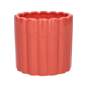Pflanztopf JOLANTHA aus Keramik, koralle, 7cm, Ø7,4cm