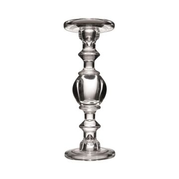 Kerzenständer KONSTANDIN aus Glas, klar, 29cm, Ø11,3cm Kerzenständer KONSTANDIN aus Glas, klar, 29cm, Ø11,3cm