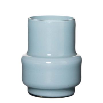 Glasvase CONSTANTINO, hellblau, 16cm, Ø13cm