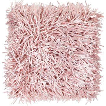 Couch Kissen DAKIRA, rosa, lange Fransen, 45x45cm Couch Kissen DAKIRA, rosa, lange Fransen, 45x45cm