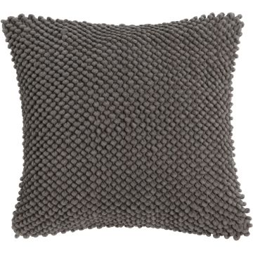 Sofa Kissen BOLLY, mit Kügelchen, dunkelgrau, 45x45cm