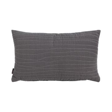 Deko Sofakissen SILENA, dunkelgrau, Ziernähte, 50x30cm Deko Sofakissen SILENA, dunkelgrau, Ziernähte, 50x30cm