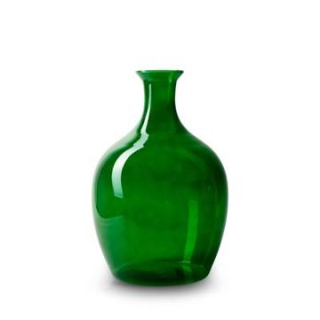 Glasflasche LOUKINS aus Eco Glas, grün, 35cm, Ø23cm