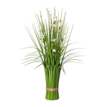 Kunstgesteck Lampenputzergras Bündel JIRVO mit Blüten, Rispen, weiß, 50cm Kunstgesteck Lampenputzergras Bündel JIRVO mit Blüten, Rispen, weiß, 50cm