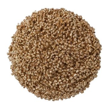 Künstliche Scheinbeeren Kugel NAVINE mit Beeren, gold, Ø13cm