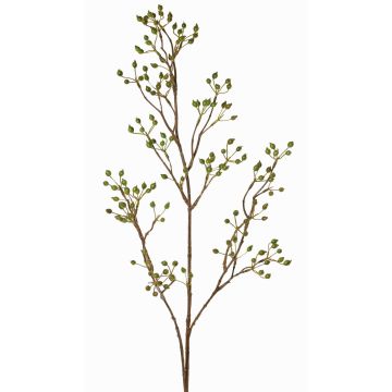 Deko Zweig Heckenrose HIKERNO mit Hagebutten, grün, 100cm